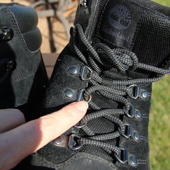 Timberland Black Hiking Boots Model 9811R Outdoor Shoes Men's Size 9.5 - Picture 8 of 16